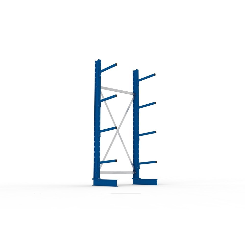 Numéro de l'image du produit 3: META Rayonnage cantilever, module de base, simple face, capacité de charge par bras 175 kg, HxlxP 2 500 x 1 094 x 710 mm