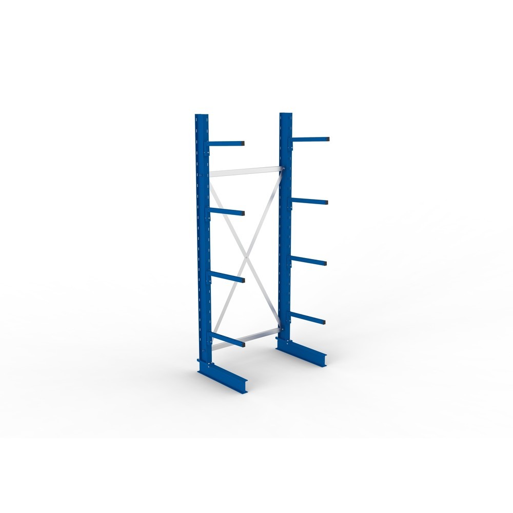 Numéro de l'image du produit 4: META Rayonnage cantilever, module de base, simple face, capacité de charge par bras 175 kg, HxlxP 2 500 x 1 094 x 710 mm