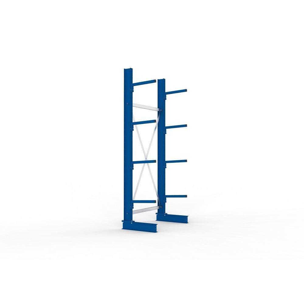 Numéro de l'image du produit 2: META Rayonnage cantilever, module de base, simple face, capacité de charge par bras 220 kg, HxlxP 2 500 x 1 094 x 610 mm