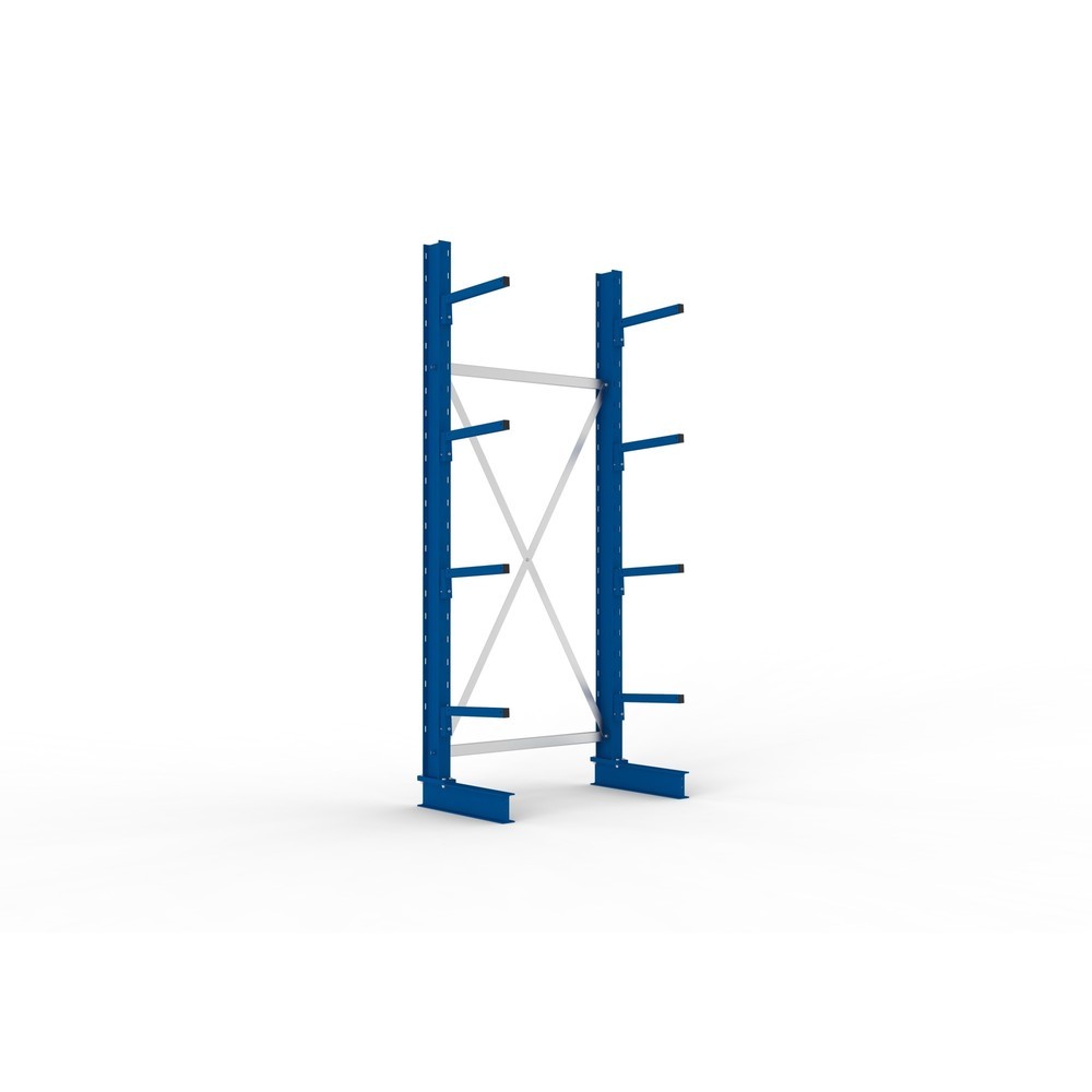 Illustration du produit: META Rayonnage cantilever, module de base, simple face, capacité de charge par bras 220 kg, HxlxP 2 500 x 1 094 x 610 mm