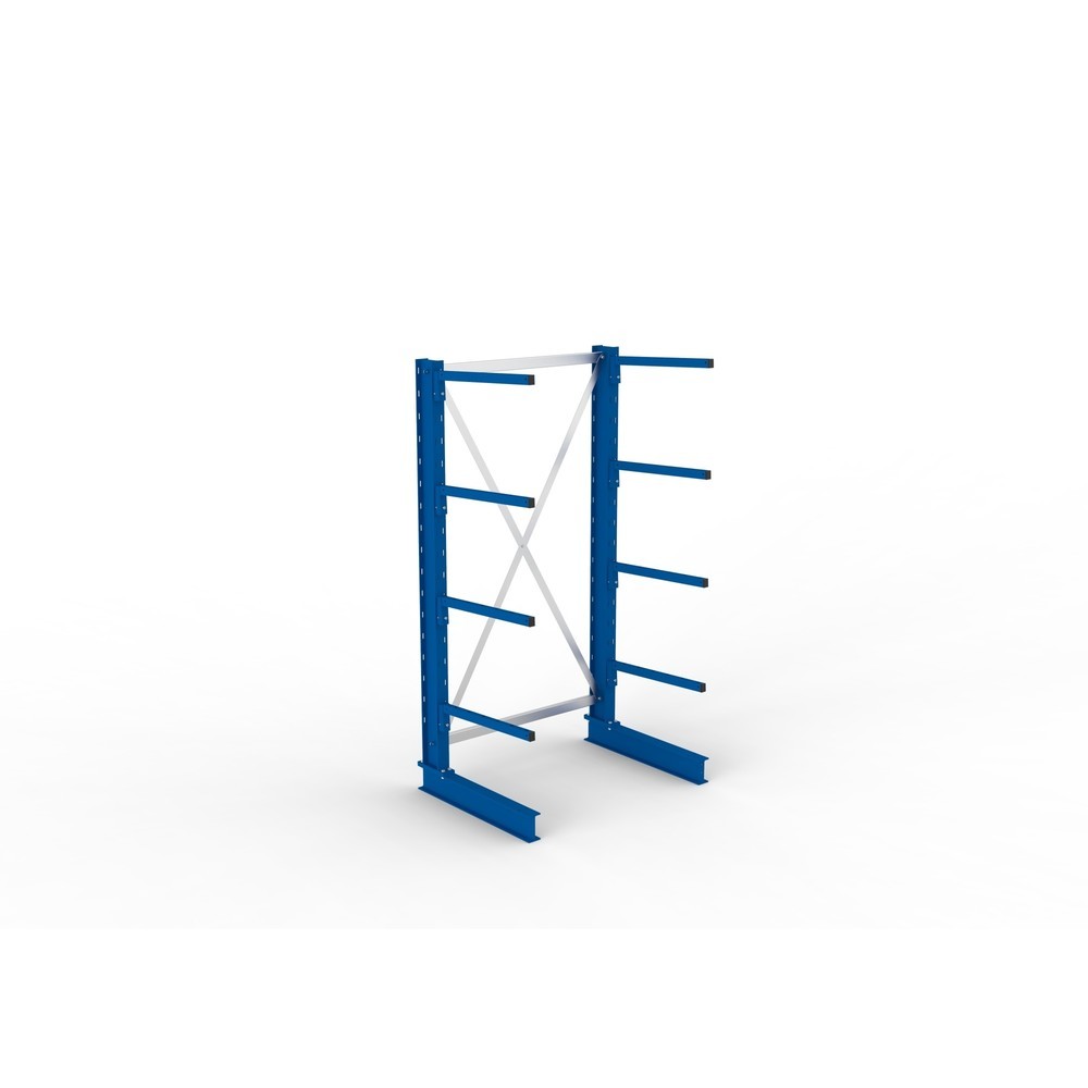 Numéro de l'image du produit 4: META Rayonnage cantilever, module de base, simple face, capacité de charge par bras 140 kg, HxlxP 2 000 x 1 094 x 810 mm