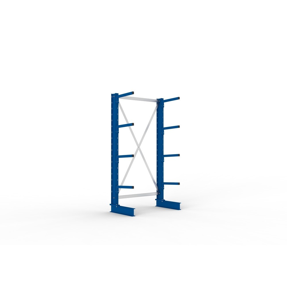 Illustration du produit: META Rayonnage cantilever, module de base, simple face, capacité de charge par bras 220 kg, HxlxP 2 000 x 1 094 x 610 mm