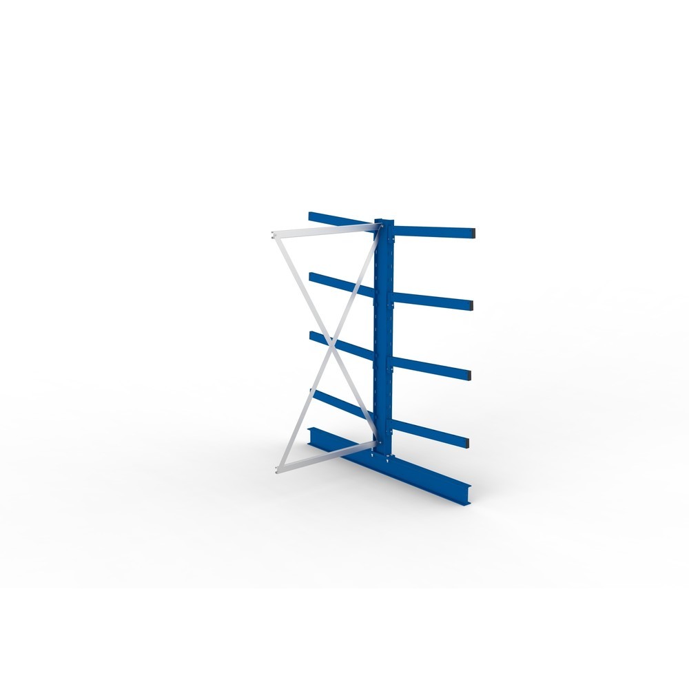 Numéro de l'image du produit 2: Travée auxiliaire de rayonnage cantilever META, double accès, capacité de charge par bras jusqu'à 250 kg, H x l x P 2 000 x 1 030 x 1 840 mm
