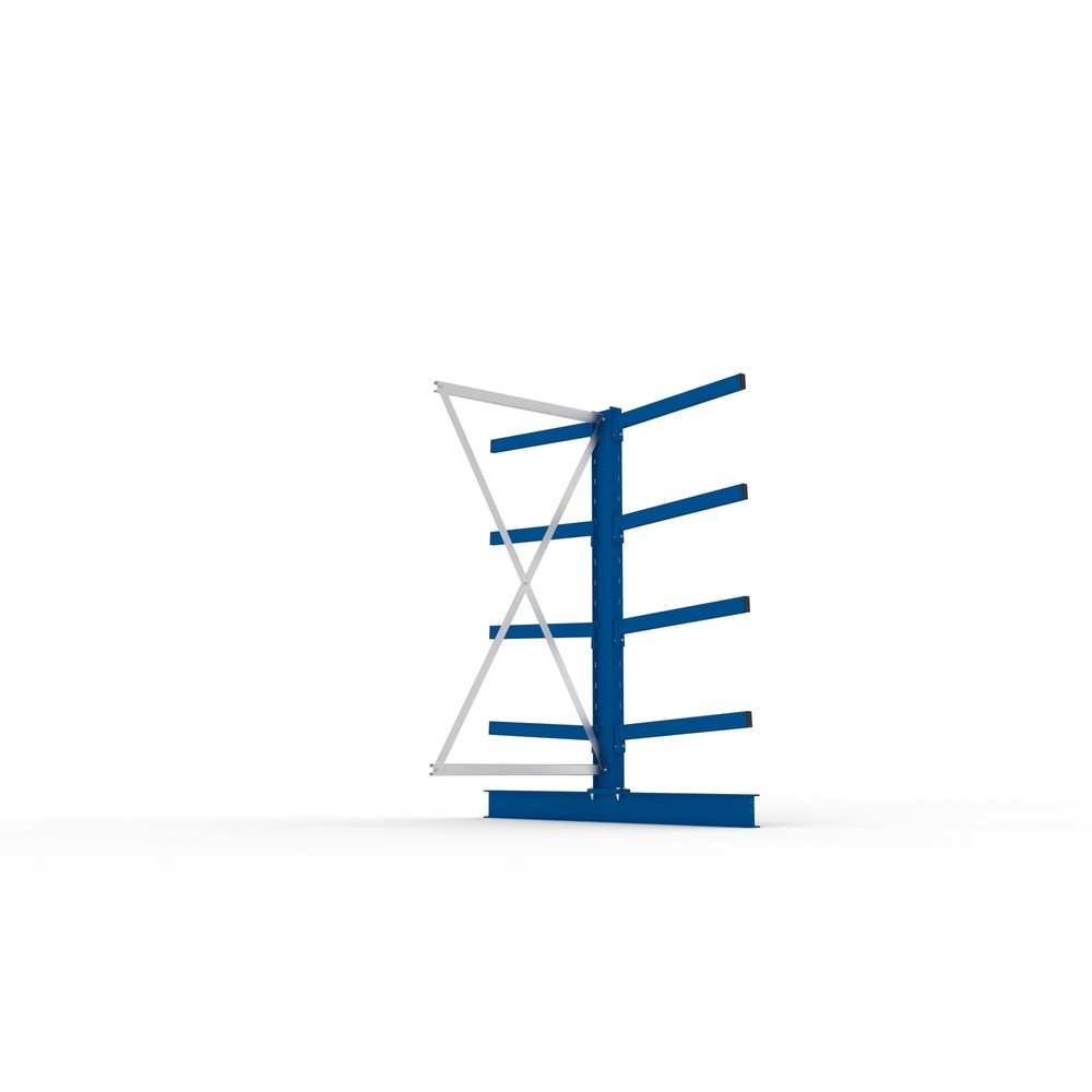 Numéro de l'image du produit 3: Travée auxiliaire de rayonnage cantilever META, double accès, capacité de charge par bras jusqu'à 250 kg, H x l x P 2 000 x 1 030 x 1 840 mm