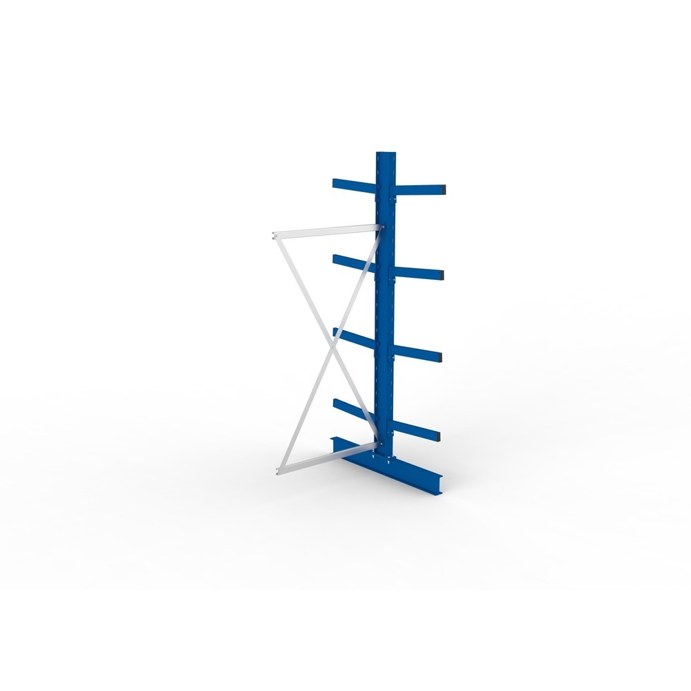 Numéro de l'image du produit 2: Travée auxiliaire de rayonnage cantilever META, double accès, capacité de charge par bras jusqu'à 430 kg, H x l x P 2 500 x 1 030 x 1 240 mm