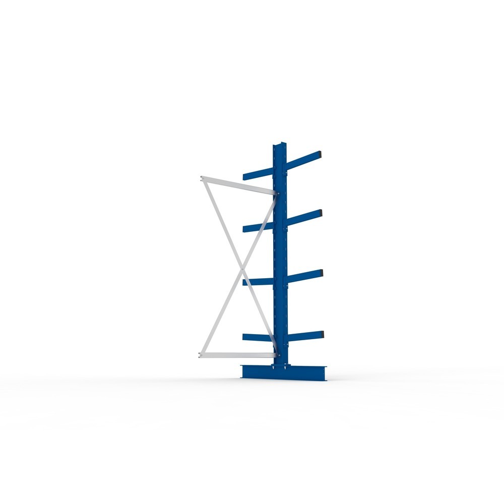 Numéro de l'image du produit 3: Travée auxiliaire de rayonnage cantilever META, double accès, capacité de charge par bras jusqu'à 430 kg, H x l x P 2 500 x 1 030 x 1 240 mm