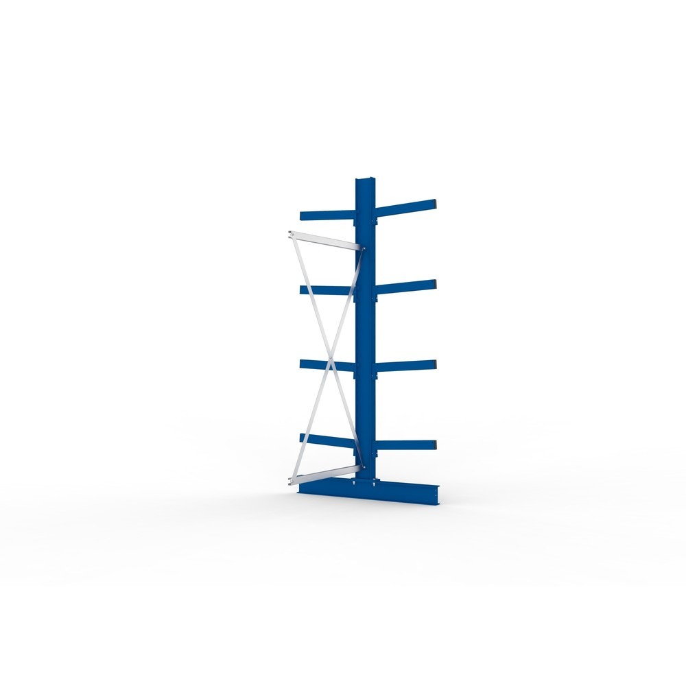 Numéro de l'image du produit 4: Travée auxiliaire de rayonnage cantilever META, double accès, capacité de charge par bras jusqu'à 430 kg, H x l x P 2 500 x 1 030 x 1 240 mm