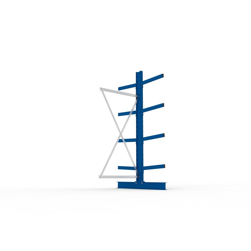 Numéro de l'image du produit 3: Travée auxiliaire de rayonnage cantilever META, double accès, capacité de charge par bras jusqu'à 355 kg, H x l x P 2 500 x 1 030 x 1 440 mm