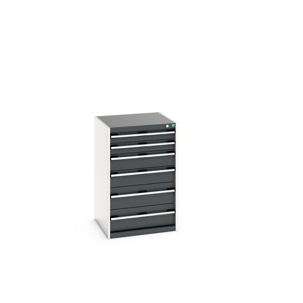 Meuble à tiroirs bott cubio, tiroirs 2x100 + 2x150 x 2x200 mm, capacité de charge 75 kg par tiroir, largeur 650 mm, gris anthracite Illustration du produit: Meuble à tiroirs bott cubio, tiroirs 2x100 + 2x150 x 2x200 mm, capacité de charge 75 kg par tiroir, largeur 650 mm, gris anthracite