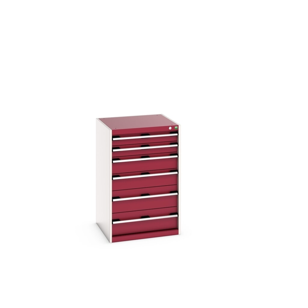 Meuble à tiroirs bott cubio, tiroirs 2x100 + 2x150 x 2x200 mm, capacité de charge 75 kg par tiroir, largeur 650 mm, rouge pourpre Illustration du produit: Meuble à tiroirs bott cubio, tiroirs 2x100 + 2x150 x 2x200 mm, capacité de charge 75 kg par tiroir, largeur 650 mm, rouge pourpre