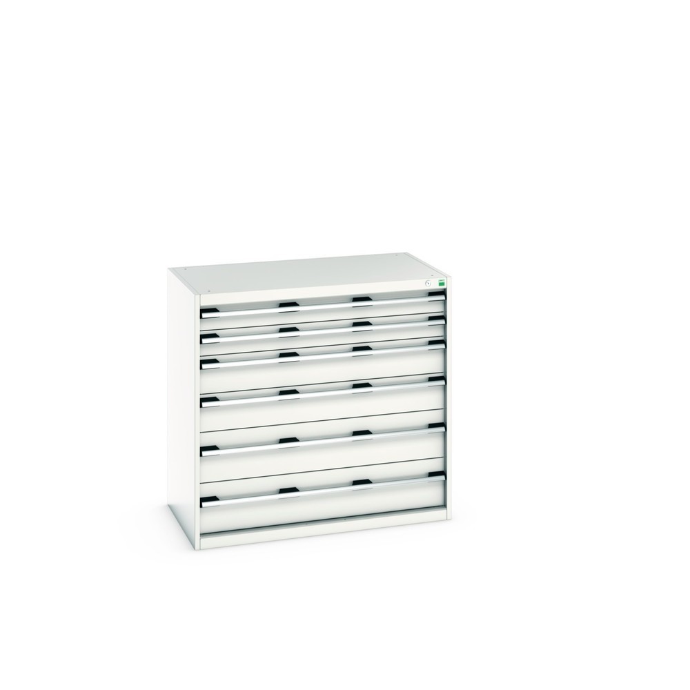 Illustration du produit: Meuble à tiroirs bott cubio, tiroirs 2x100 + 2x150+ 2x200 mm, capacité de charge 200 kg par tiroir, largeur 1050 mm, gris clair