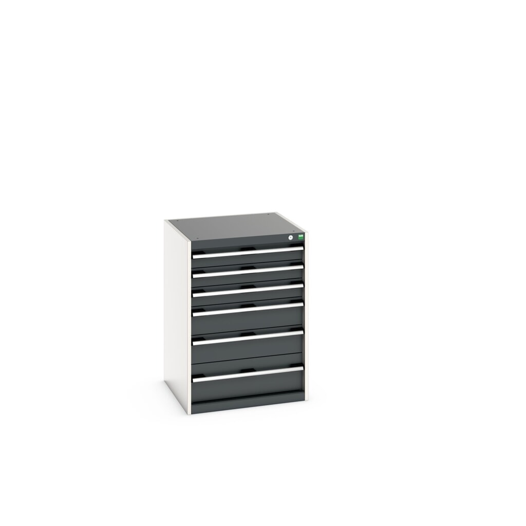 Meuble à tiroirs bott cubio, tiroirs 3x100 + 2x150 x 1x200 mm, capacité de charge 75 kg par tiroir, largeur 650 mm, gris anthracite Illustration du produit: Meuble à tiroirs bott cubio, tiroirs 3x100 + 2x150 x 1x200 mm, capacité de charge 75 kg par tiroir, largeur 650 mm, gris anthracite