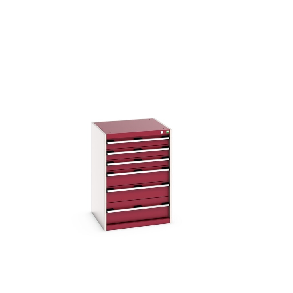 Meuble à tiroirs bott cubio, tiroirs 3x100 + 2x150 x 1x200 mm, capacité de charge 75 kg par tiroir, largeur 650 mm, rouge pourpre Illustration du produit: Meuble à tiroirs bott cubio, tiroirs 3x100 + 2x150 x 1x200 mm, capacité de charge 75 kg par tiroir, largeur 650 mm, rouge pourpre