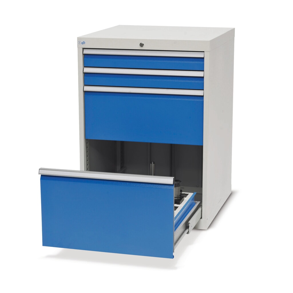 Meuble à tiroirs pour outils CNC Bedrunka+Hirth, 1 tiroir, H x l x P 1 019 x 705 x 736 mm, SK 30 (35 pièces) N° de l'image du produit 1 : Meuble à tiroirs pour outils CNC Bedrunka+Hirth, 1 tiroir, H x l x P 1 019 x 705 x 736 mm, SK 30 (35 pièces)