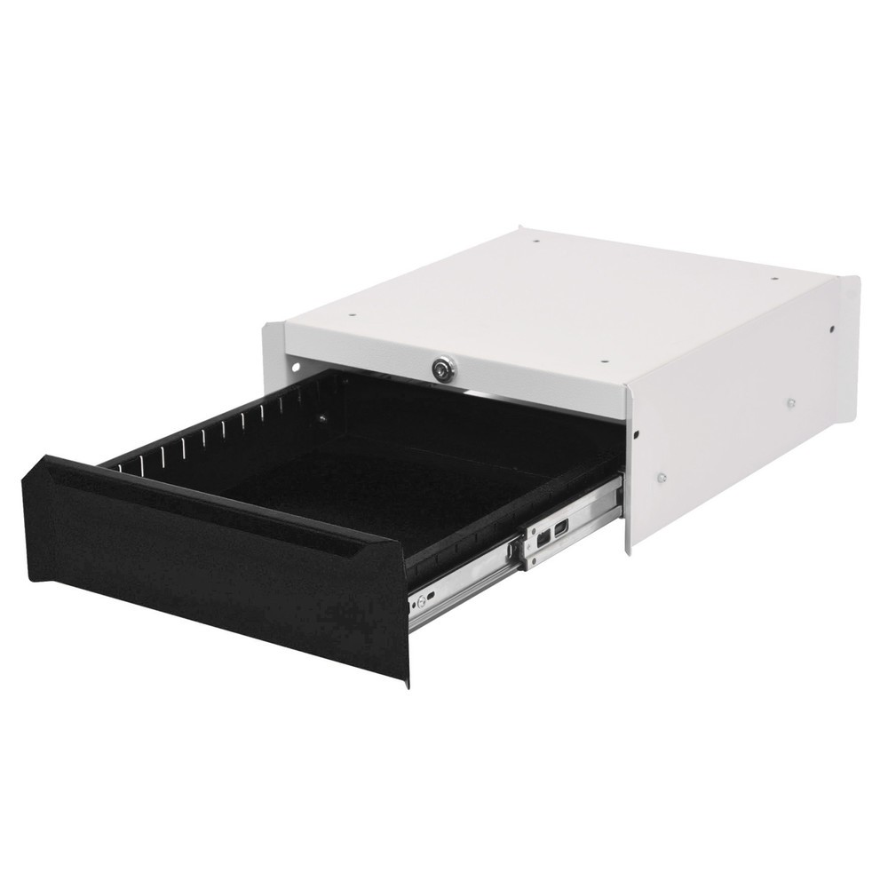 Numéro de l'image du produit 1: Meuble bas à 1 tiroir pour table de système de poste de travail Bedrunka+Hirth, H x l x P 140 x 370 x 400 mm, noir foncé