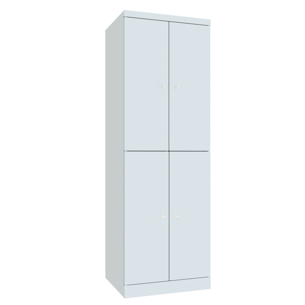 Meuble coffre-fort PAVOY avec portes battantes, 2 x 2 compartiments, H x l x P 1 800 x 600 x 500 mm, gris clair, gris clair N° de l'image du produit 4 : Meuble coffre-fort PAVOY avec portes battantes, 2 x 2 compartiments, H x l x P 1 800 x 600 x 500 mm, gris clair, gris clair