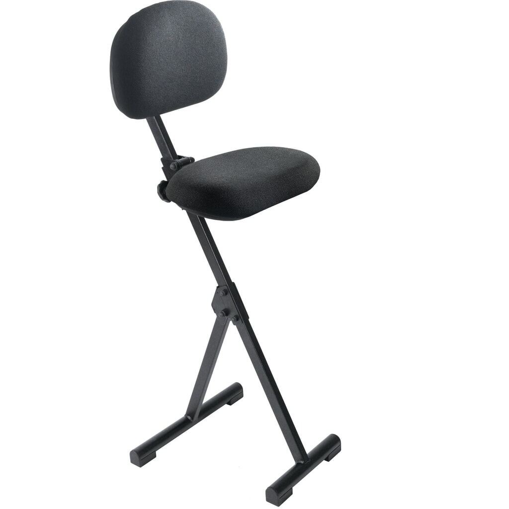 Illustration du produit: meychair Siège assis-debout, pliable, hauteur d'assise 540-900 mm, patins, noir