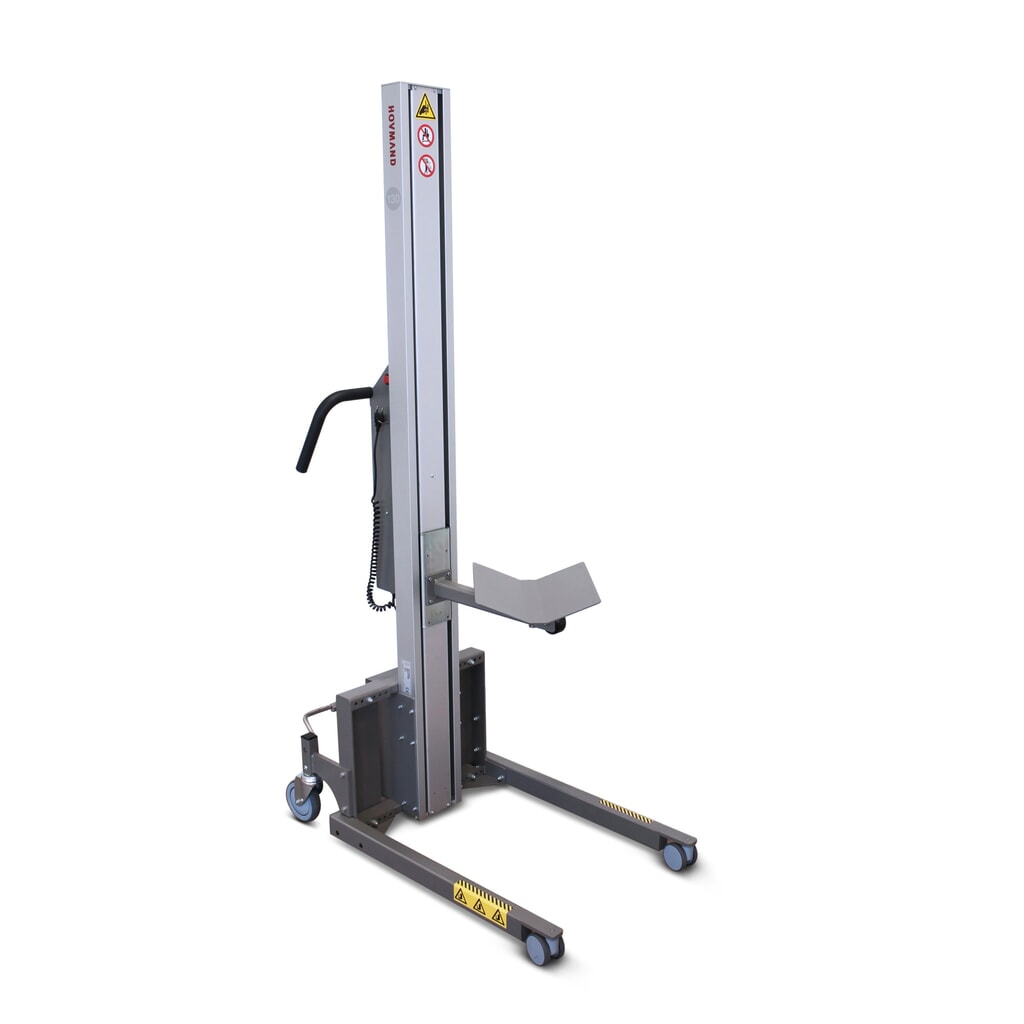 Monte-charge HOVMAND avec broche + bloc en V, zone de levage 168-1 368 mm, capacité de charge 40 kg Illustration du produit: Monte-charge HOVMAND avec broche + bloc en V, zone de levage 168-1 368 mm, capacité de charge 40 kg