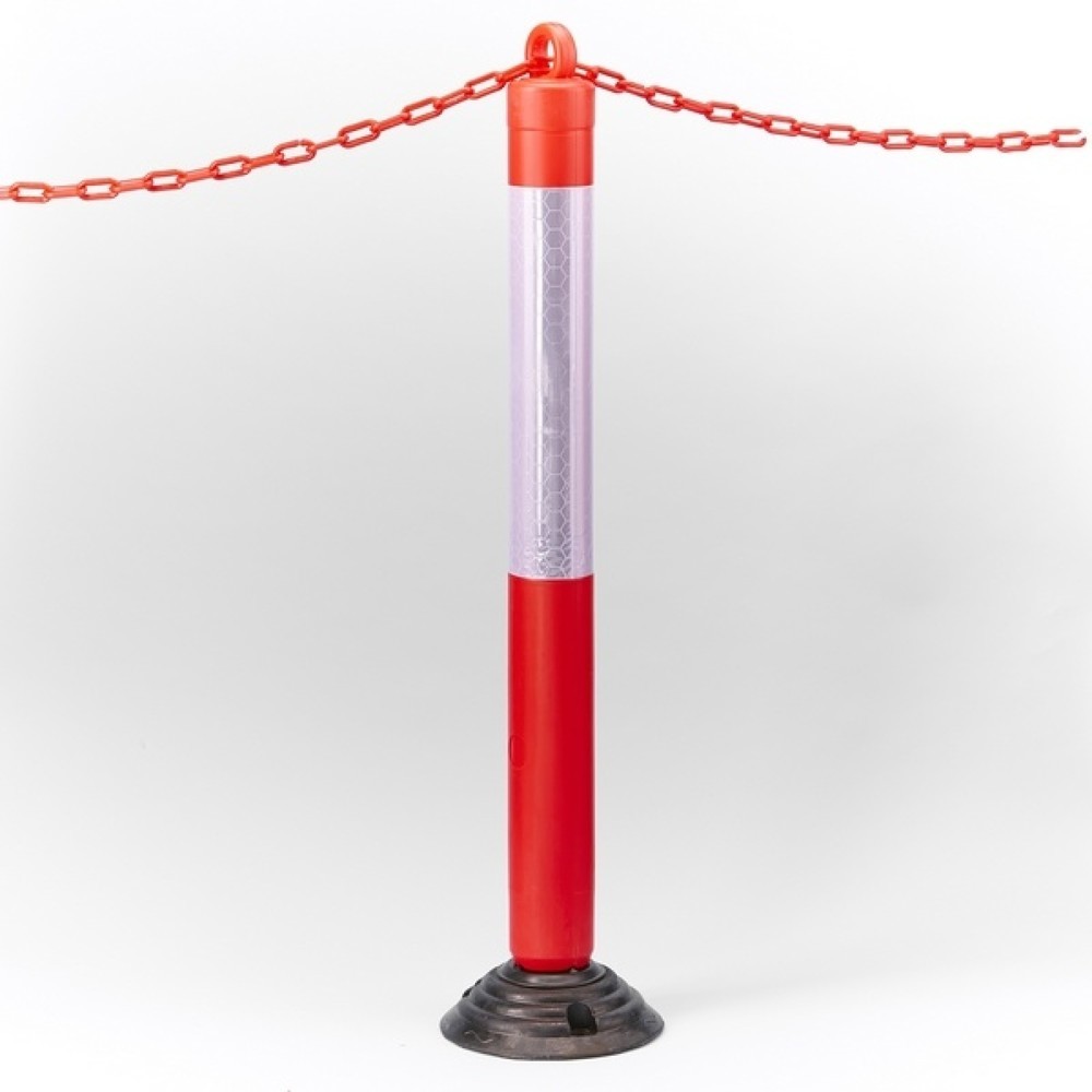 Numéro de l'image du produit 2: MOTTEZ Poteau de signalisation sur base flexible, hauteur 1 200 mm