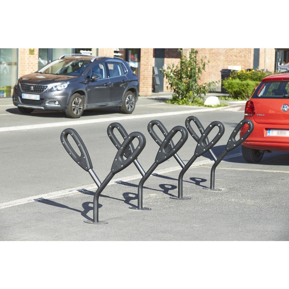 Numéro de l'image du produit 4: MOTTEZ Poteau pour 2 vélos, longueur 950 mm