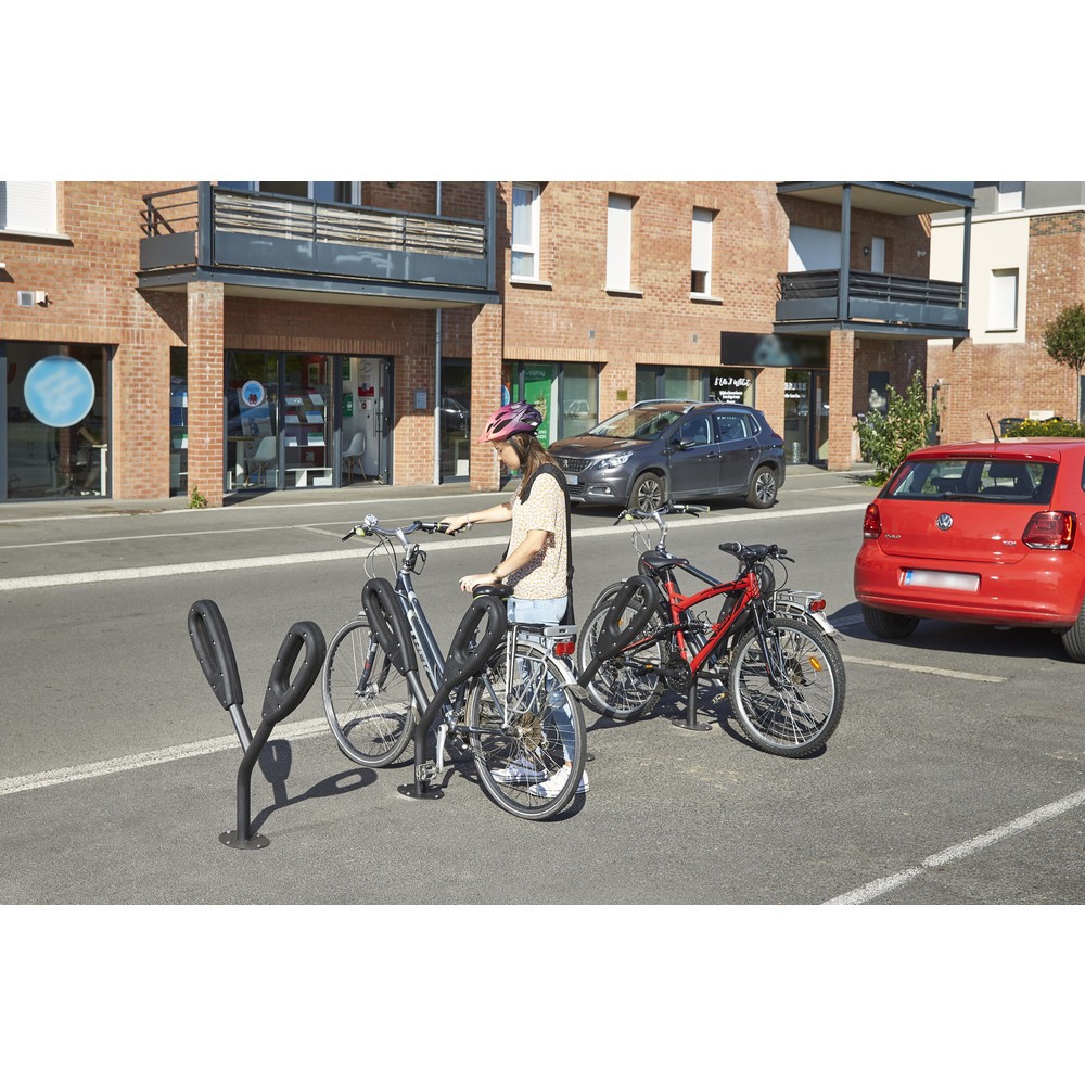 Numéro de l'image du produit 9: MOTTEZ Poteau pour 2 vélos, longueur 950 mm