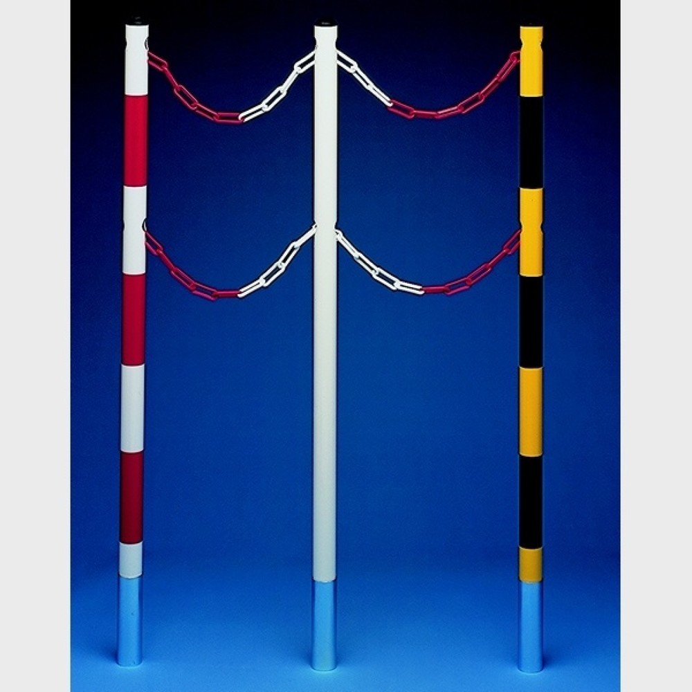 Numéro de l'image du produit 2: MOTTEZ Potelet métallique, hauteur 1 500 mm, blanc