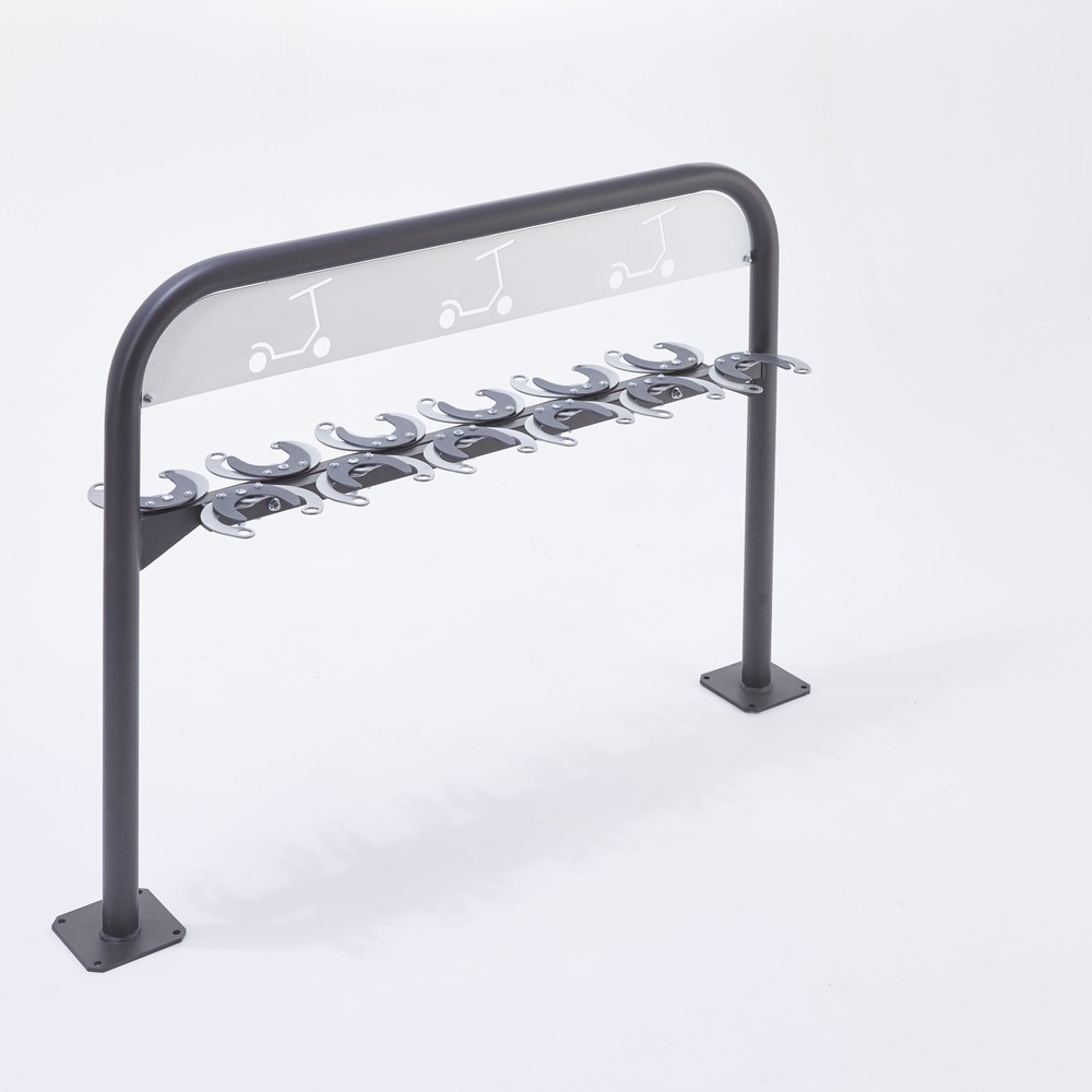 Numéro de l'image du produit 1: MOTTEZ Range trottinettes 12 places, face à face