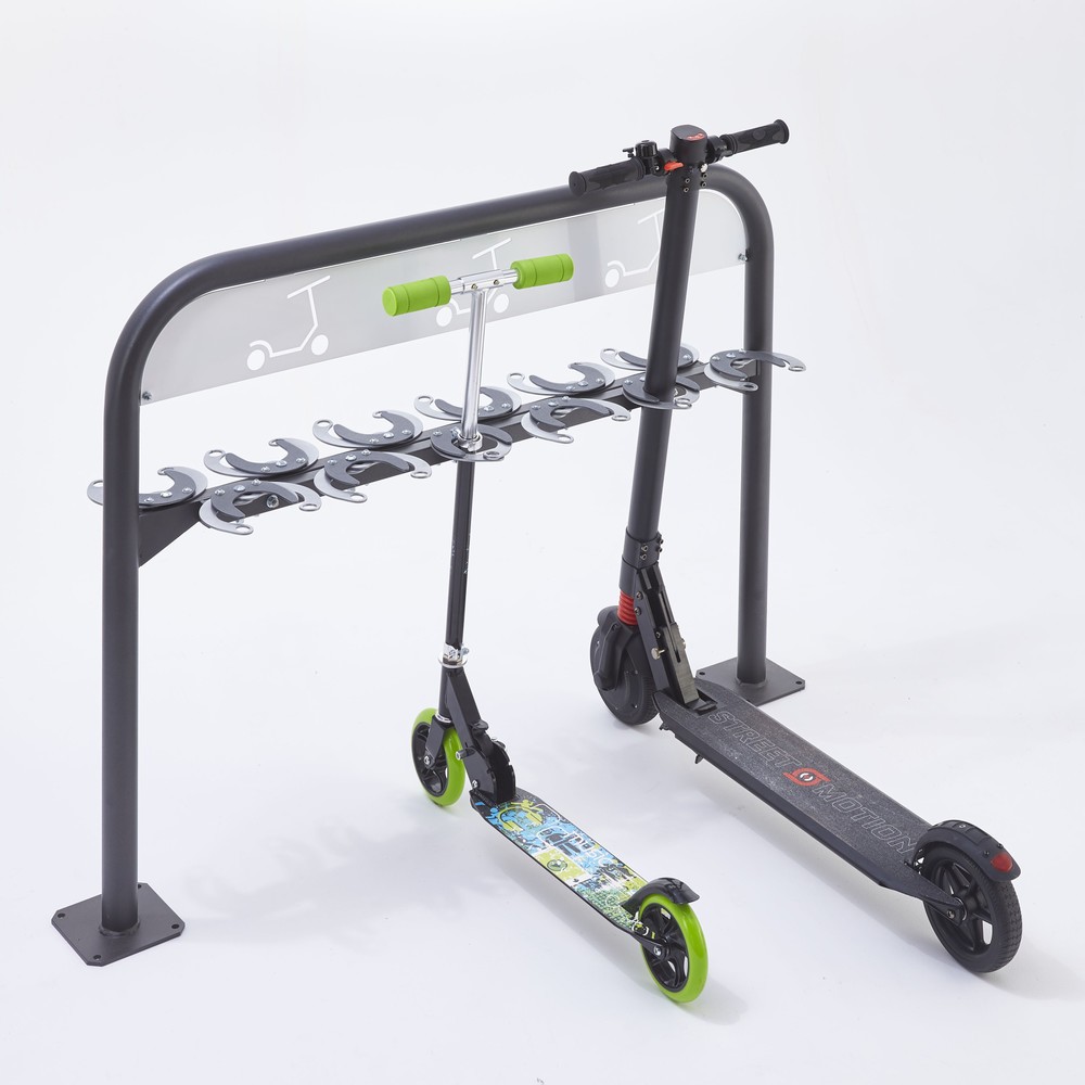 Numéro de l'image du produit 3: MOTTEZ Range trottinettes 12 places, face à face