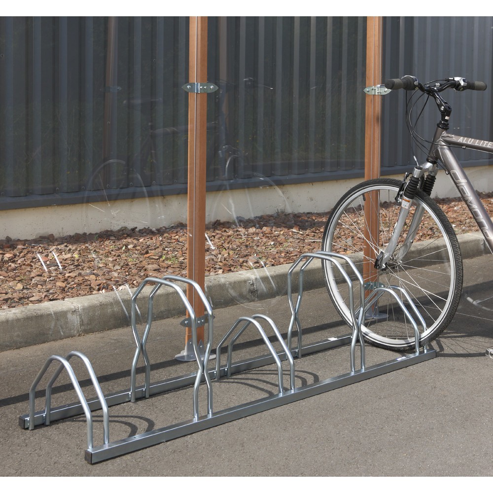 Numéro de l'image du produit 2: MOTTEZ Râtelier à vélos pour 5 vélos sur 2 niveaux côte à côte