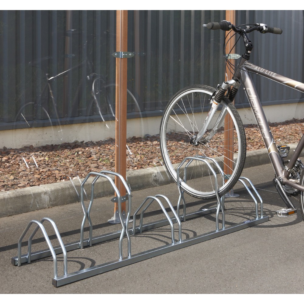 Numéro de l'image du produit 3: MOTTEZ Râtelier à vélos pour 5 vélos sur 2 niveaux côte à côte