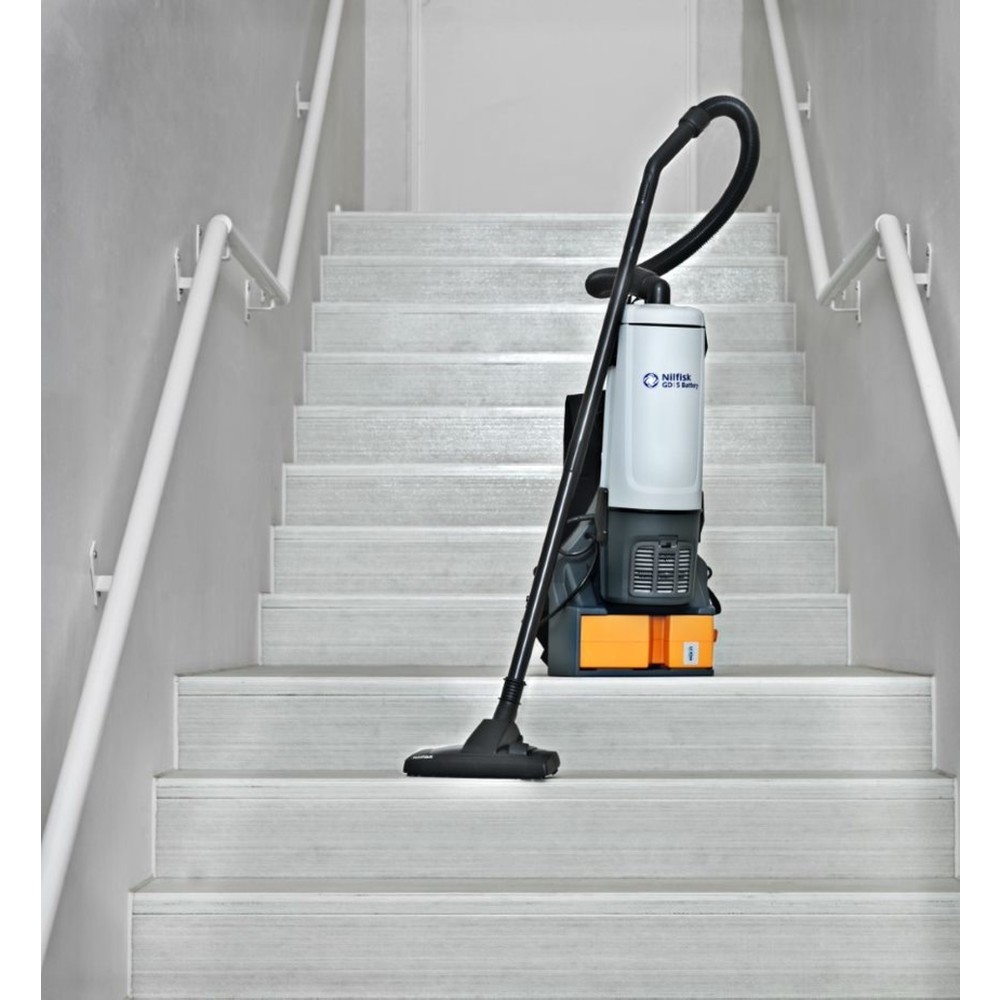 Numéro de l'image du produit 4: Nilfisk® Aspirateur dorsal GD5 Battery, 2 batteries