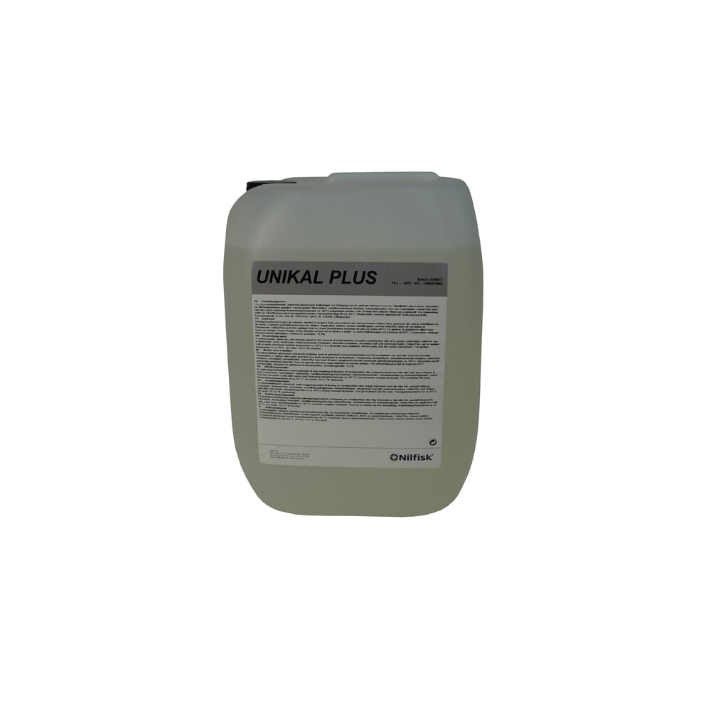 Nilfisk® Détergent à froid Unikal Plus SV1, à base de solvants, 10 litres Illustration du produit: Nilfisk® Détergent à froid Unikal Plus SV1, à base de solvants, 10 litres