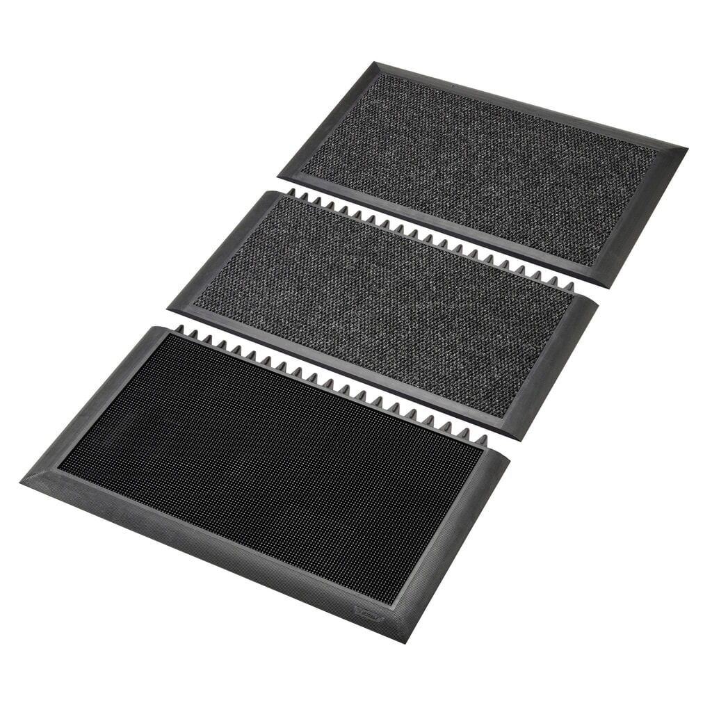 Paillasson NoTrax Sani-Master™, désinfectant, l × L 914 × 1 050 mm, anthracite/noir Illustration du produit: Paillasson NoTrax Sani-Master™, désinfectant, l × L 914 × 1 050 mm, anthracite/noir