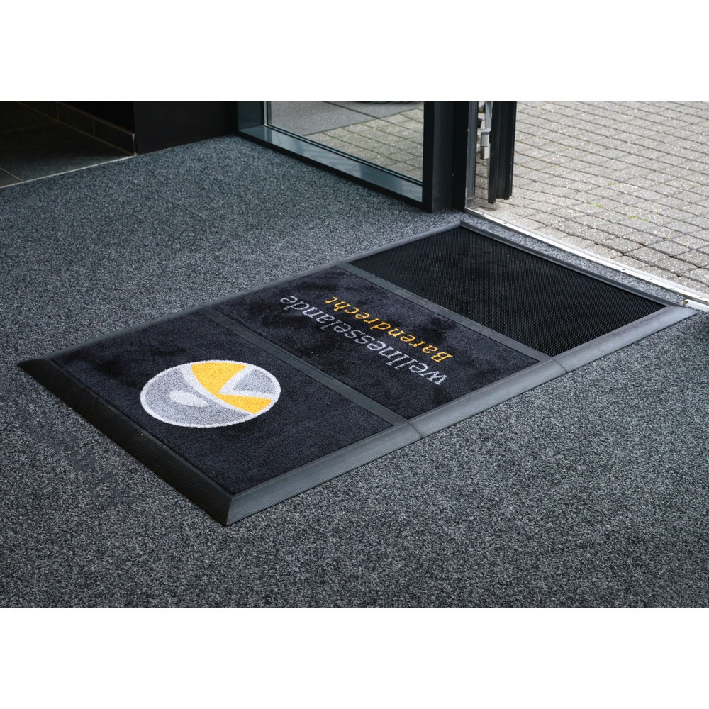 Numéro de l'image du produit 6: NoTrax Paillasson Sani-Master™, désinfectant, lxP 914 x 1 525 mm, anthracite/noir