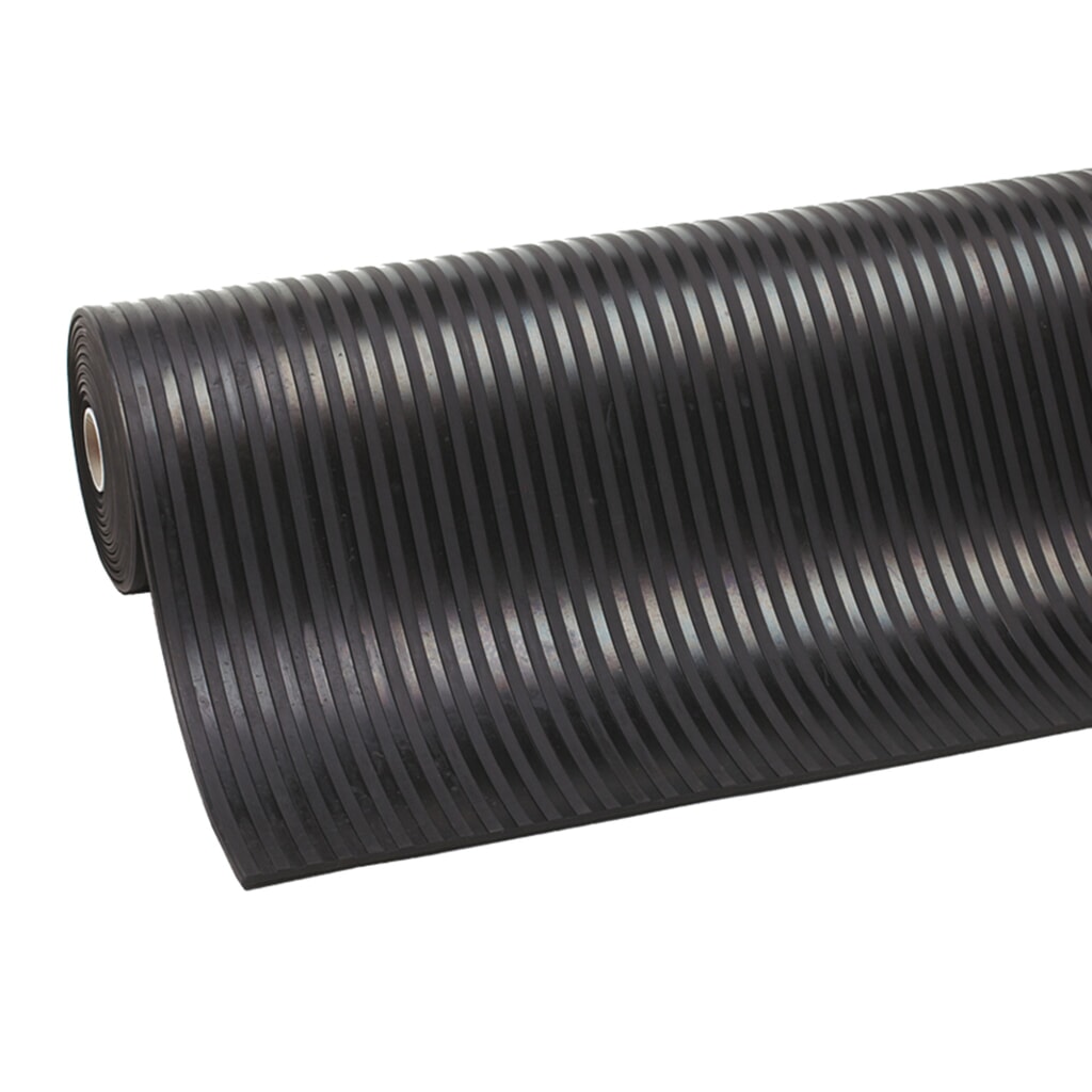 Revêtement en caoutchouc NoTrax Rib ‘n’ Roll P3™, grossièrement rainuré, l x L m x 1 000 mm, noir N° de l'image du produit 1 : Revêtement en caoutchouc NoTrax Rib ‘n’ Roll P3™, grossièrement rainuré, l x L m x 1 000 mm, noir