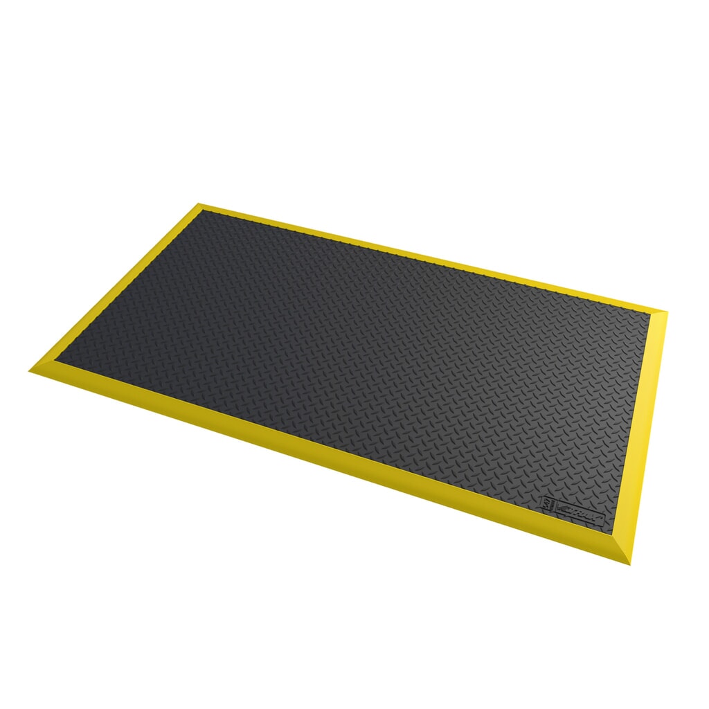 Illustration du produit: Tapis anti-fatigue NoTrax Diamond Flex™ TPE-ESD Nitrile, l × L 970 × 1 630 mm, noir