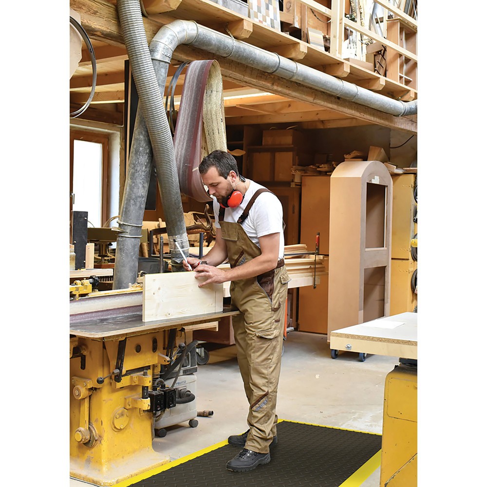 Numéro de l'image du produit 3: NoTrax Tapis anti-fatigue Diamond Flex™ Nitrile, lxP 970 x 1 630 mm, noir