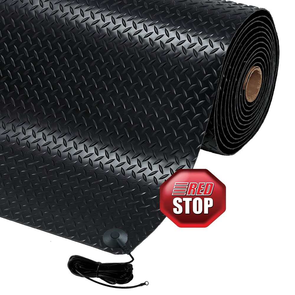 Numéro de l'image du produit 3: NoTrax Tapis anti-fatigue Diamond Stat™, lxP mètre linéaire x 910 mm, noir