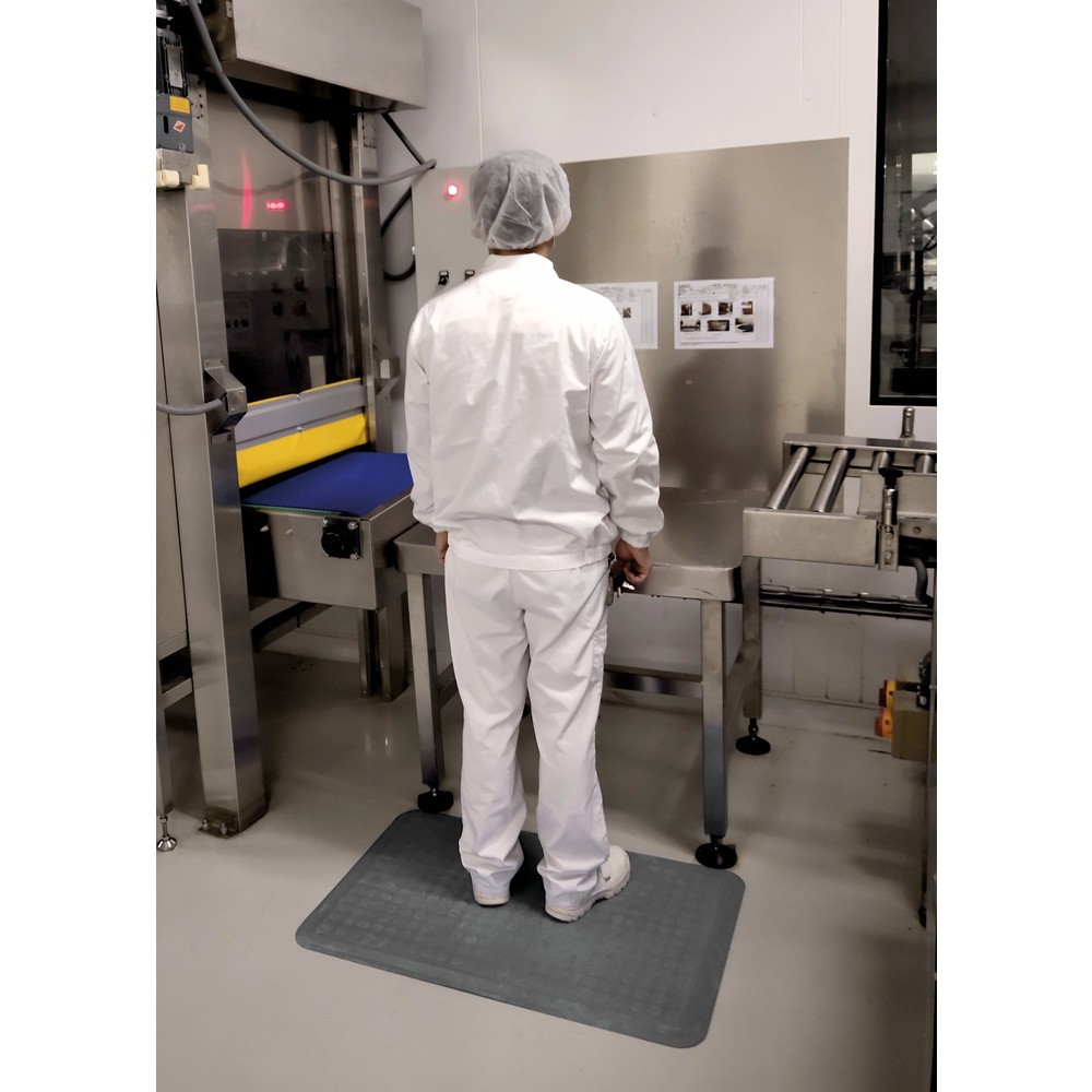 Numéro de l'image du produit 2: NoTrax Tapis anti-fatigue Sani-Flex™, lxP 610 x 910 mm, gris