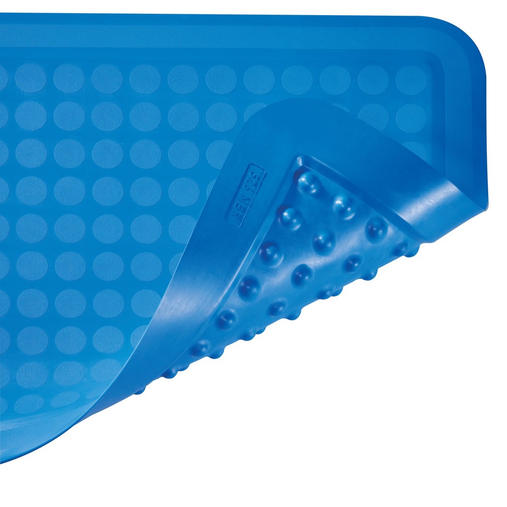 Numéro de l'image du produit 3: NoTrax Tapis anti-fatigue Sani-Flex™, lxP 610 x 910 mm bleu