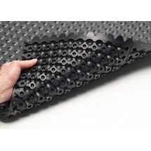 Numéro de l'image du produit 4: NoTrax Tapis anti-fatigue SkywalkerHD™ Nitrile, lxP 910 x 910 mm, noir