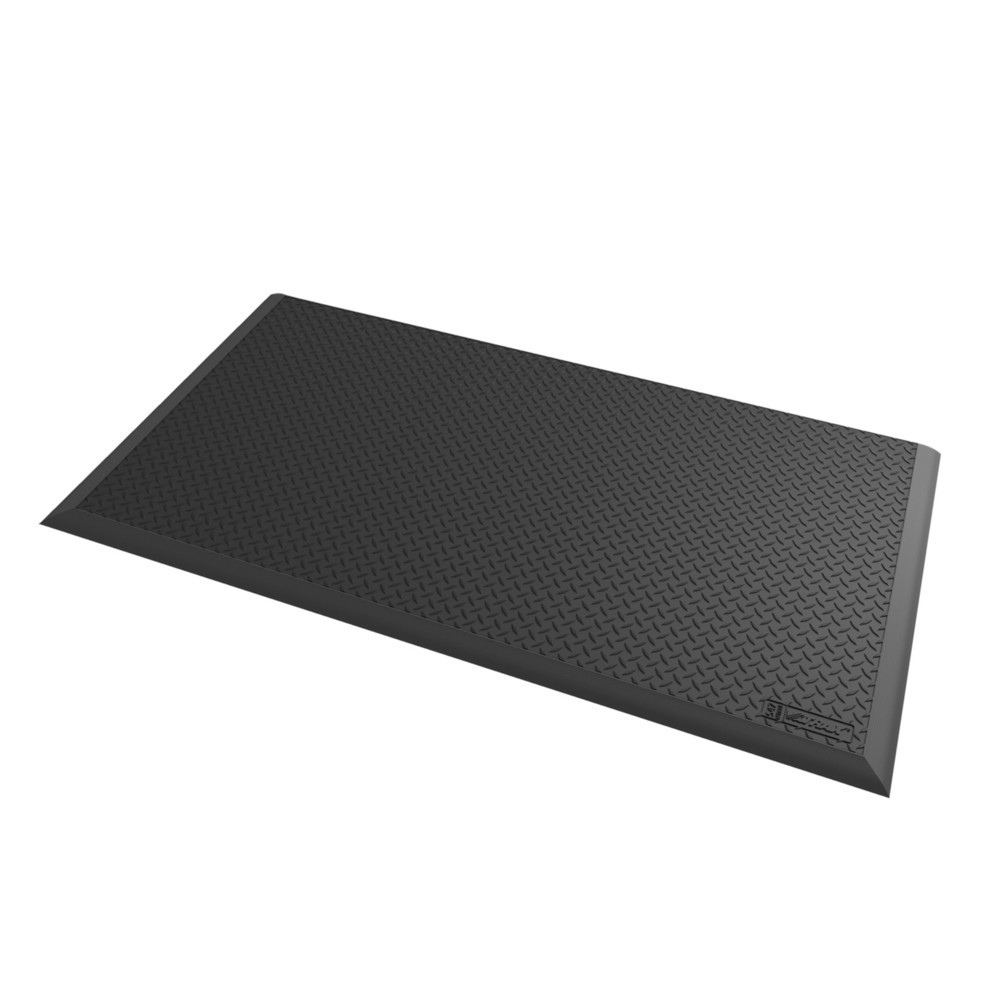 Numéro de l'image du produit 1: NoTrax Tapis de soudage pour poste de travail Diamond Flex™ Nitrile, lxP 970 x 1 630 mm, noir