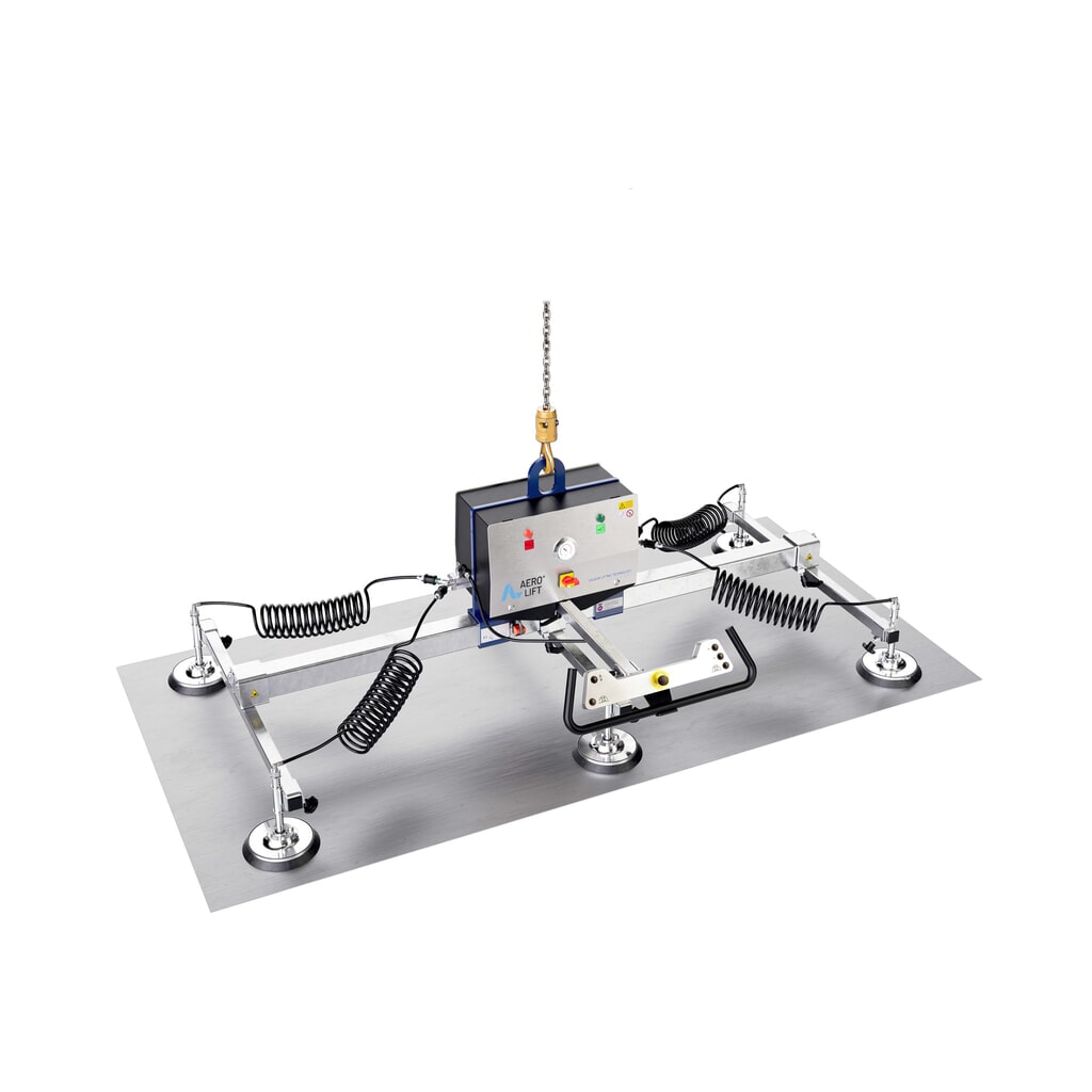 Palonnier à ventouses AERO-LIFT® ADVANCE, avec 6 plaques-ventouse, capacité de charge 150 kg N° de l'image du produit 2 : Palonnier à ventouses AERO-LIFT® ADVANCE, avec 6 plaques-ventouse, capacité de charge 150 kg