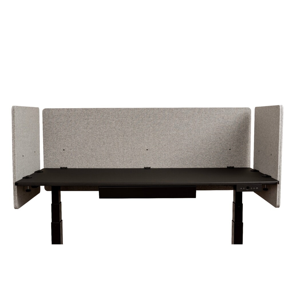 Panneau acoustique RECLAIM pour bureau, paroi latérale, largeur 600 mm, gris clair N° de l'image du produit 2 : Panneau acoustique RECLAIM pour bureau, paroi latérale, largeur 600 mm, gris clair