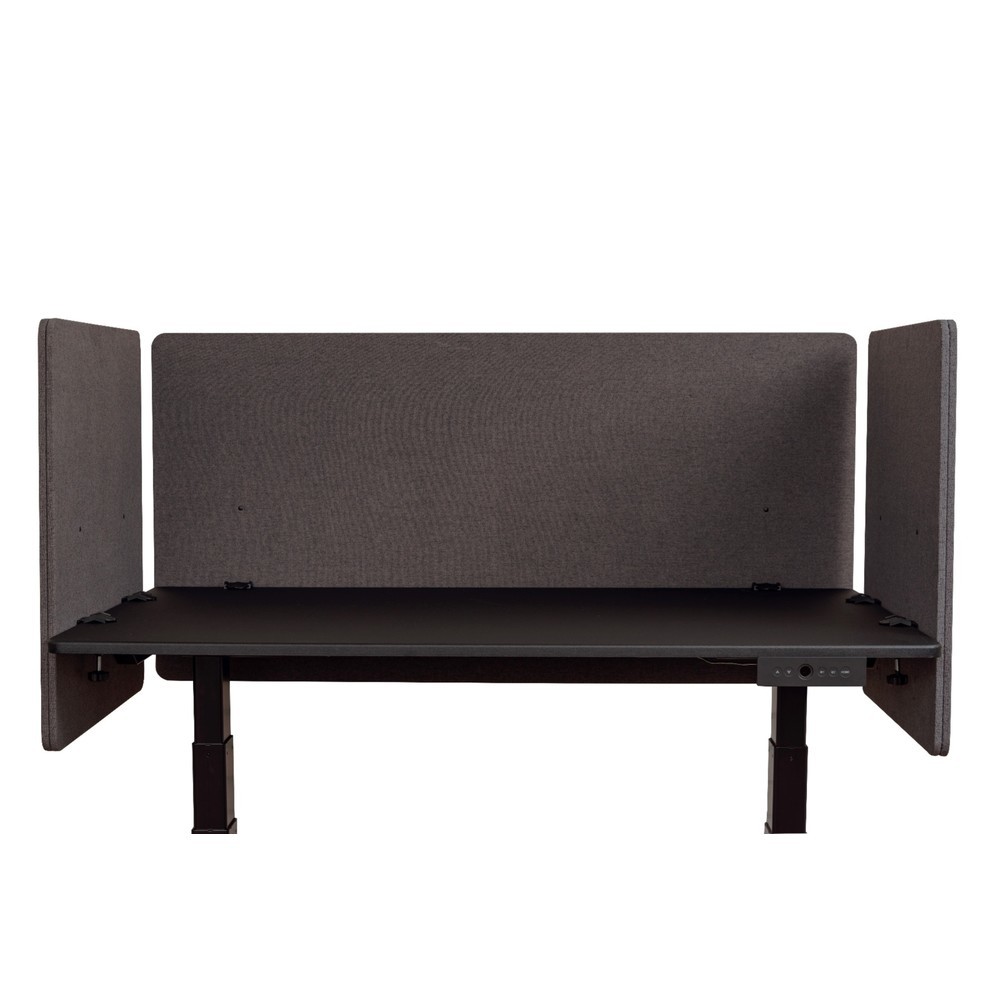 Numéro de l'image du produit 3: Panneau acoustique RECLAIM pour bureau, paroi latérale, largeur 600 mm, gris ardoise