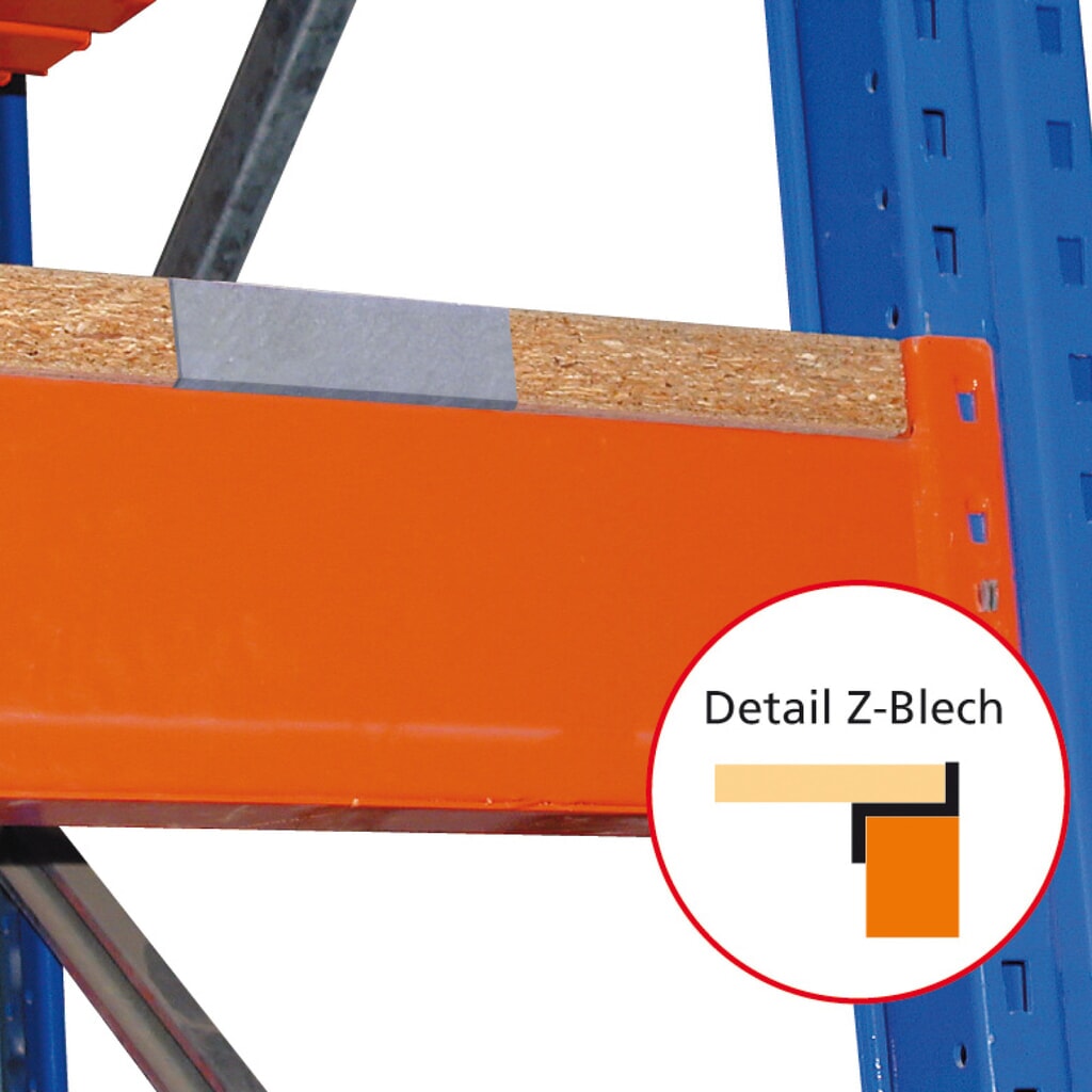 Panneau de particules pour rayonnage à palettes SCHULTE type S, lxP 1 825 x 1 100 mm N° de l'image du produit 2 : Panneau de particules pour rayonnage à palettes SCHULTE type S, lxP 1 825 x 1 100 mm