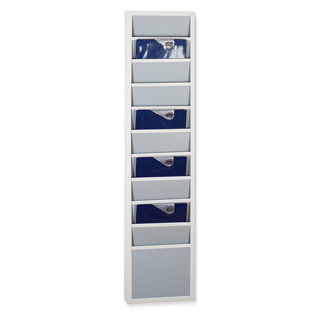 Panneau mural en PP robuste, étroit, HxL 1 304 x 308 mm, avec 10 rails Illustration du produit: Panneau mural en PP robuste, étroit, HxL 1 304 x 308 mm, avec 10 rails