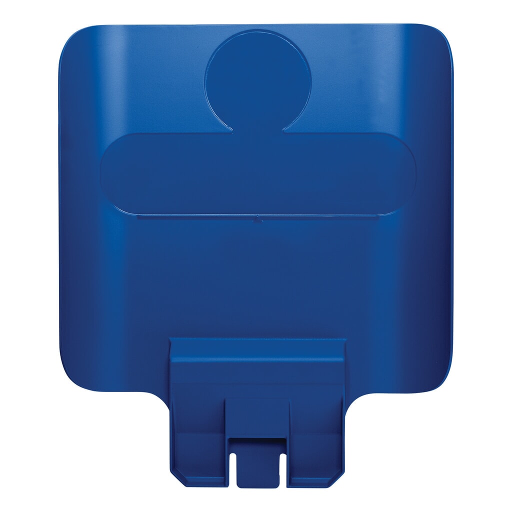 Panneau d'affichage pour station de recyclage Rubbermaid® Slim Jim, bleu Illustration du produit: Panneau d'affichage pour station de recyclage Rubbermaid® Slim Jim, bleu