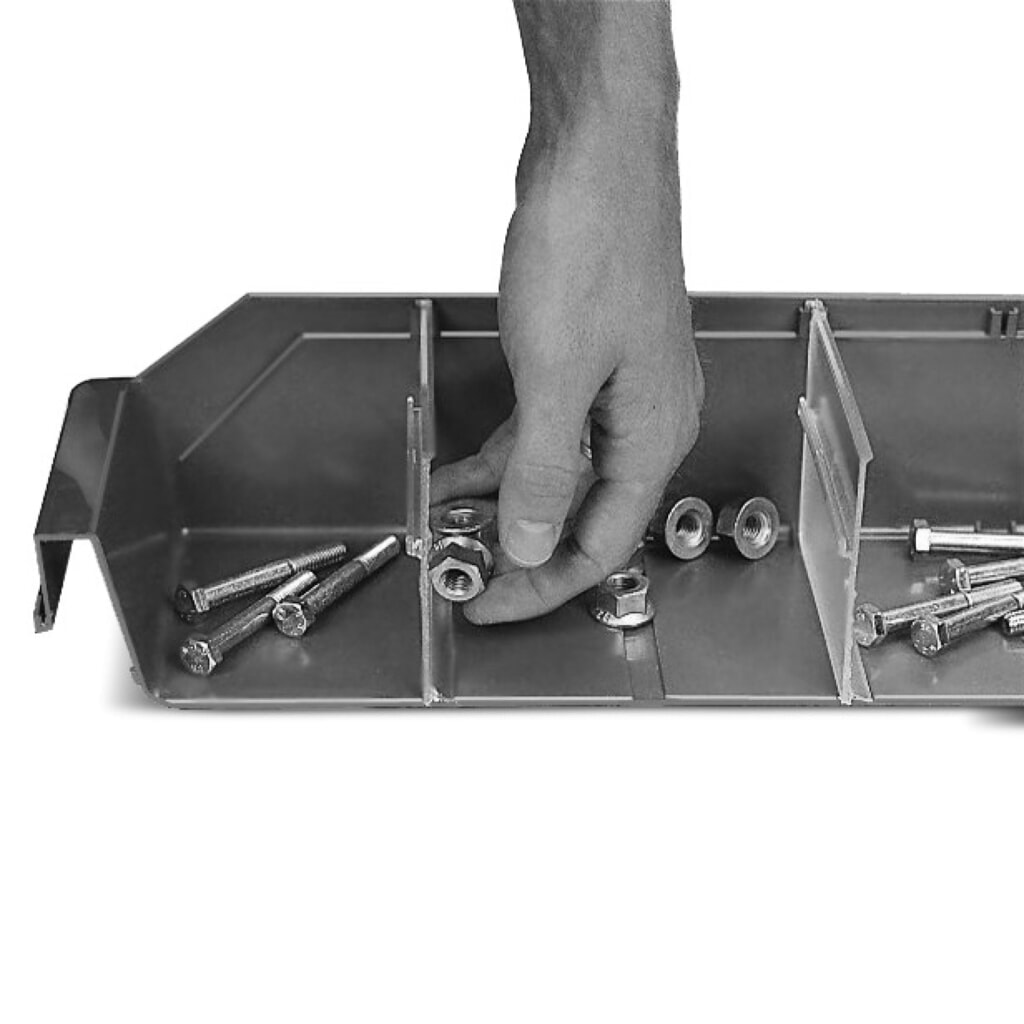 Panneaux de séparation pour bacs de rayonnage avec fenêtre de visualisation, l x H 180 x 95 mm Illustration du produit: Panneaux de séparation pour bacs de rayonnage avec fenêtre de visualisation, l x H 180 x 95 mm