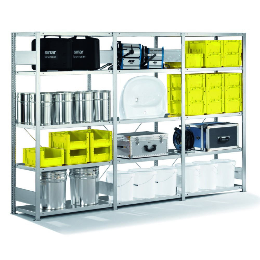 Numéro de l'image du produit 2: Paquet complet rayonnage à tablettes META, FL 230 kg, galvanisé, H x l x P 2 000 x 3 000 x 300 mm